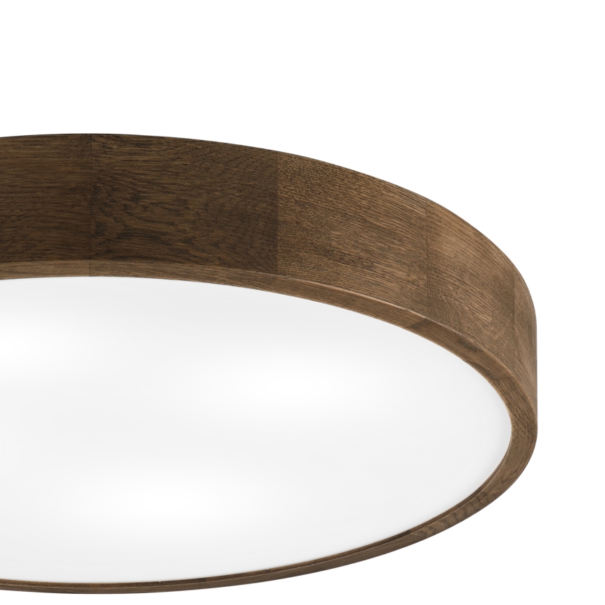 Brilagi - LED plafondlamp CARVALHO 4xE27/60W/230V eiken-walnoot diam. 57,5 cm