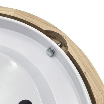 Brilagi - LED plafondlamp CARVALHO LED/20W/230V eiken Ø 27,5 cm