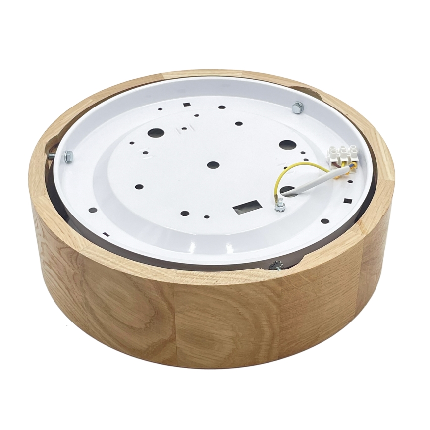 Brilagi - LED plafondlamp CARVALHO LED/20W/230V eiken Ø 27,5 cm