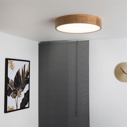 Brilagi - LED-plafondlamp CARVALHO LED/36W/230V eiken Ø 47,5 cm