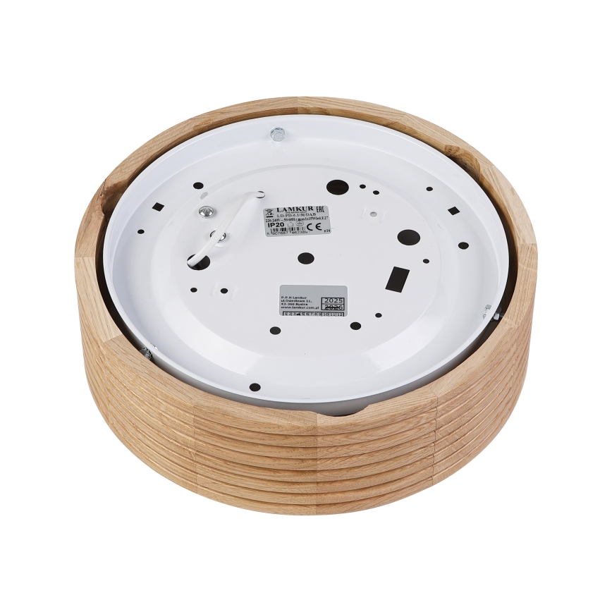 Brilagi - LED plafondlamp CARVALHO MODERN 1xE27/60W/230V Ø 27,5 cm eiken