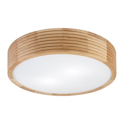 Brilagi - LED plafondlamp CARVALHO MODERN 2xE27/60W/230V Ø 37,5 cm eik
