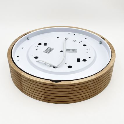 Brilagi - LED plafondlamp CARVALHO MODERN 2xE27/60W/230V Ø 37,5 cm eik