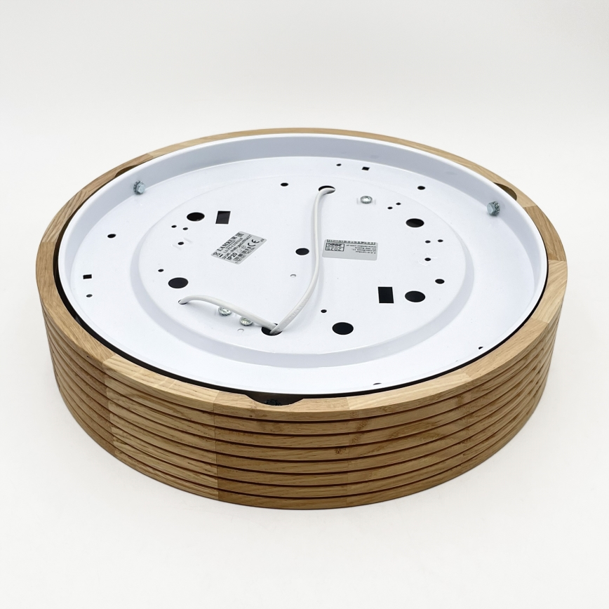 Brilagi - LED plafondlamp CARVALHO MODERN 2xE27/60W/230V Ø 37,5 cm eik
