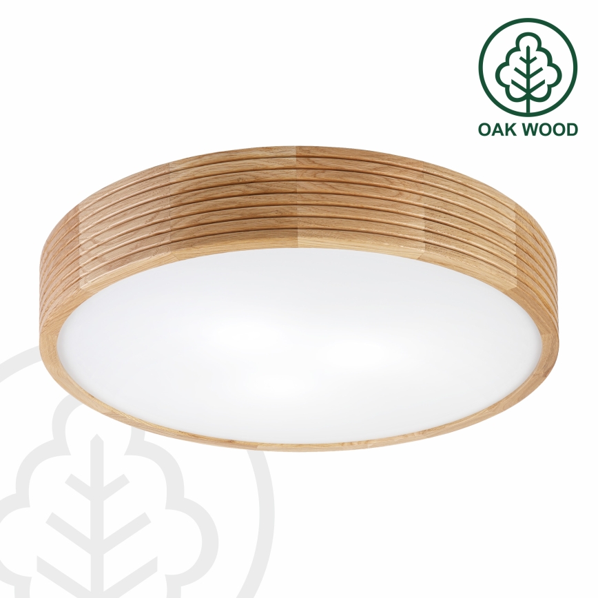 Brilagi - LED-plafondlamp CARVALHO MODERN 3xE27/60W/230V Ø 47,5 cm eiken