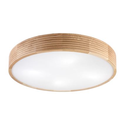 Brilagi - LED plafondlamp CARVALHO MODERN 4xE27/60W/230V, eik, Ø 57,5 cm