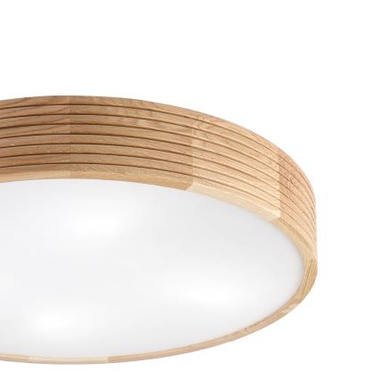 Brilagi - LED plafondlamp CARVALHO MODERN 4xE27/60W/230V, eik, Ø 57,5 cm