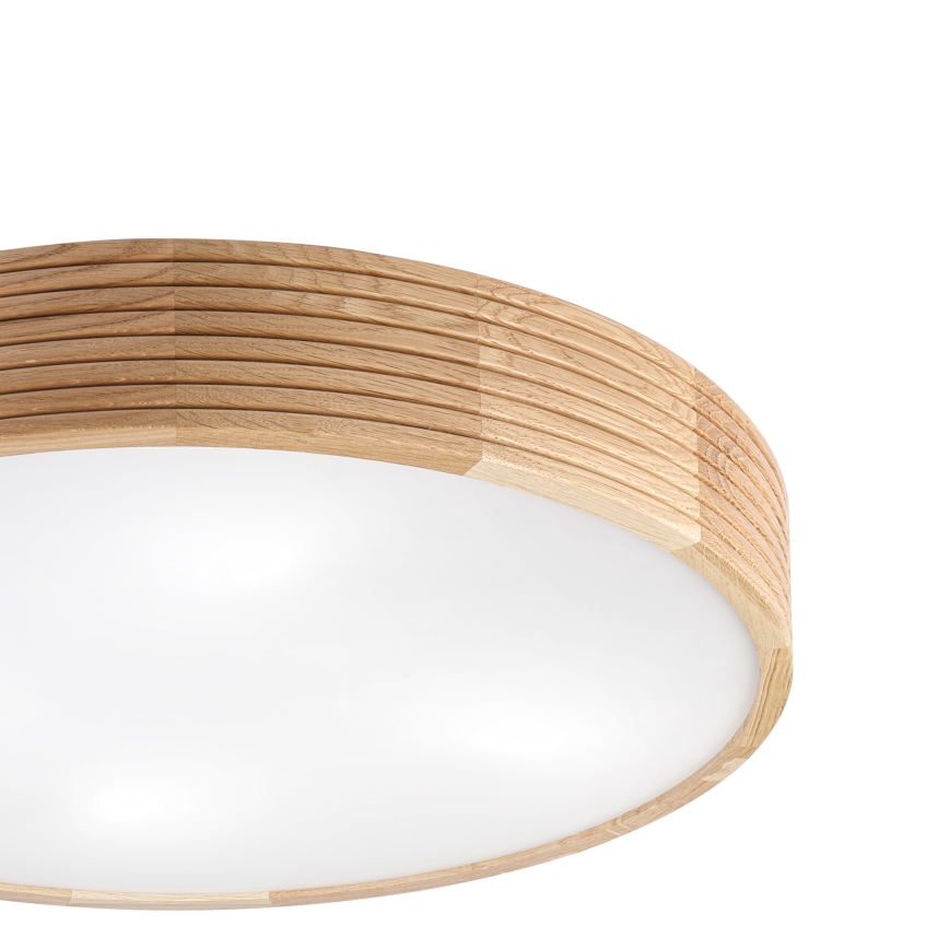 Brilagi - LED plafondlamp CARVALHO MODERN 4xE27/60W/230V, eik, Ø 57,5 cm