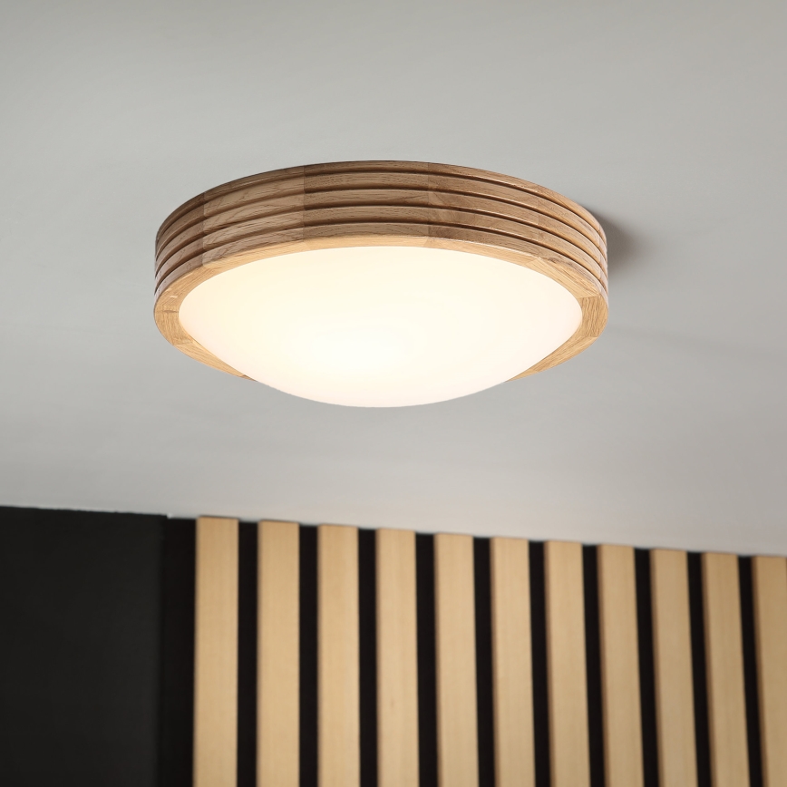 Brilagi - LED-plafondlamp CARVALHO MODERN SLIM 1xE27/60W/230V Ø 27,5 cm, eiken