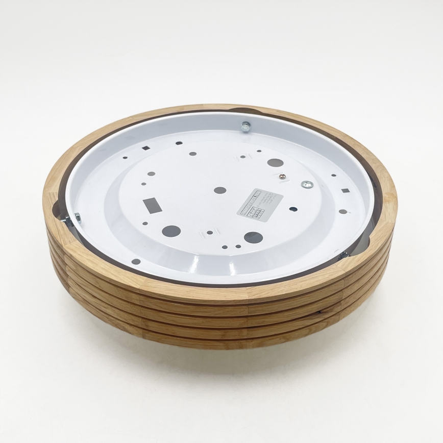 Brilagi - LED-plafondlamp CARVALHO MODERN SLIM 1xE27/60W/230V Ø 27,5 cm, eiken