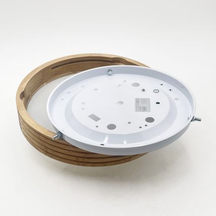 Brilagi - LED-plafondlamp CARVALHO MODERN SLIM 1xE27/60W/230V Ø 27,5 cm, eiken