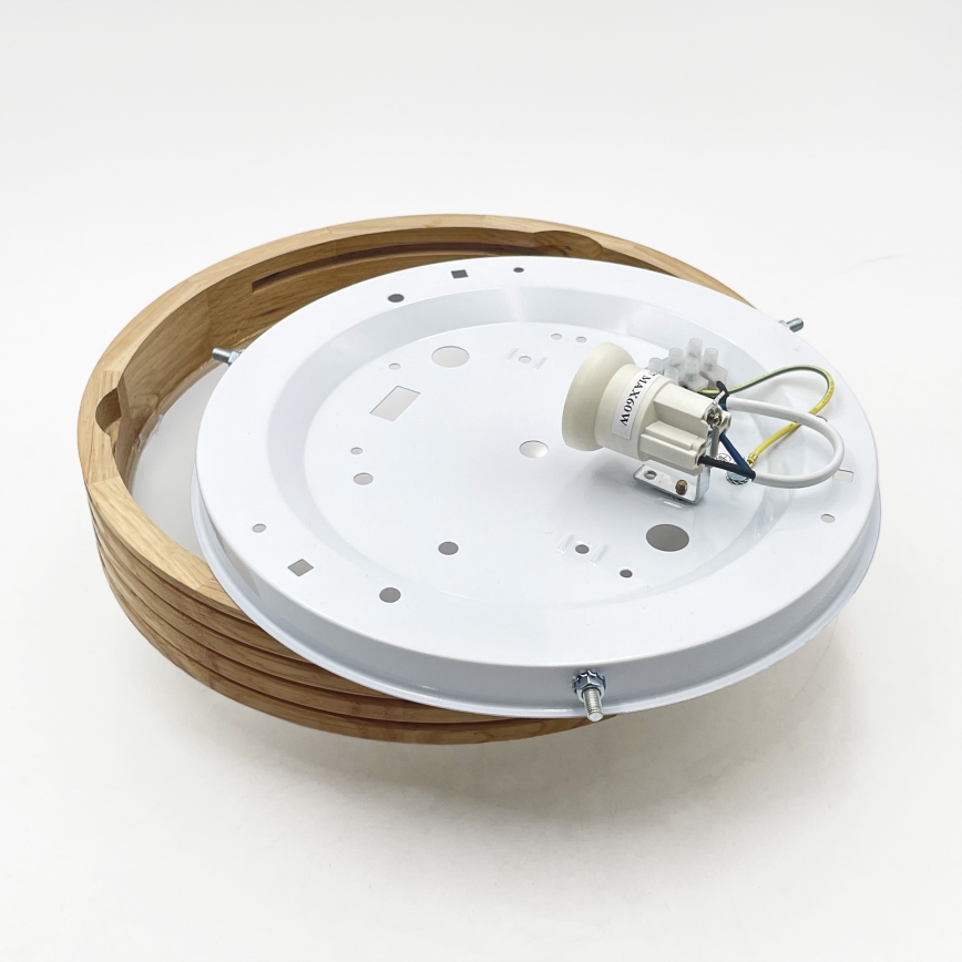Brilagi - LED-plafondlamp CARVALHO MODERN SLIM 1xE27/60W/230V Ø 27,5 cm, eiken