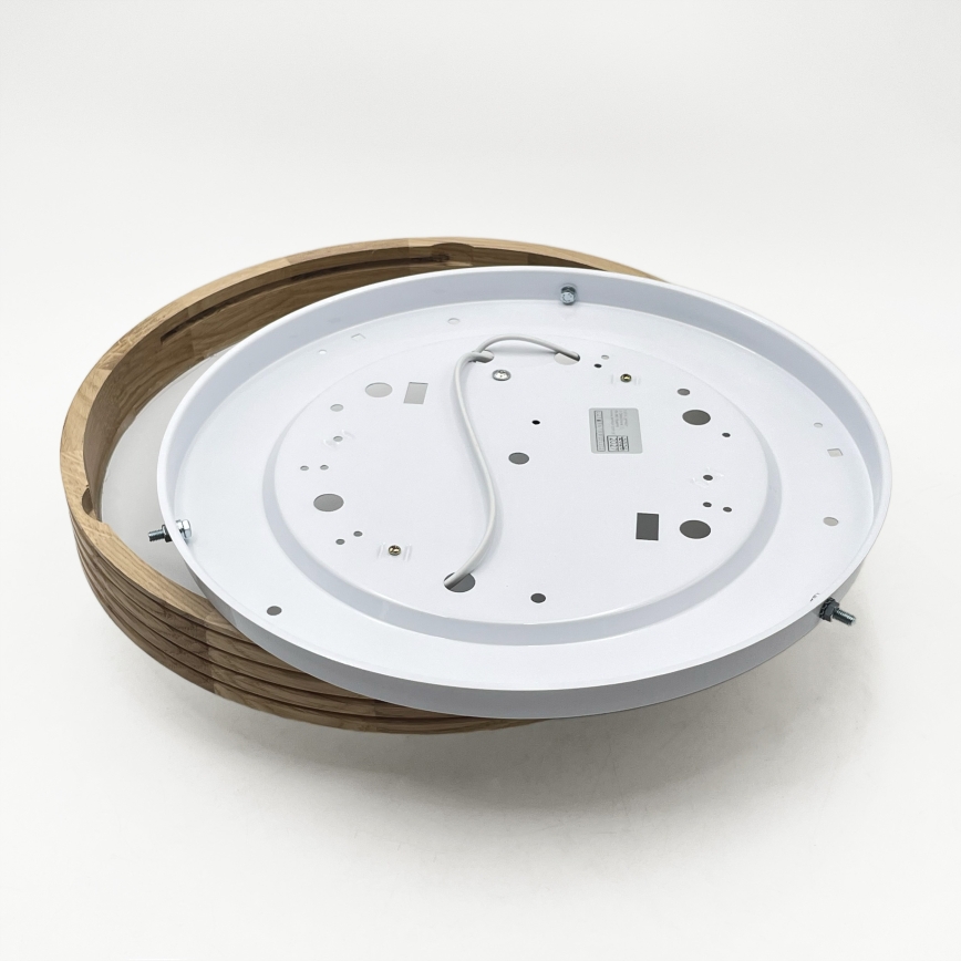 Brilagi - LED-plafondlamp CARVALHO MODERN SLIM 2xE27/60W/230V Ø 37,5 cm eiken