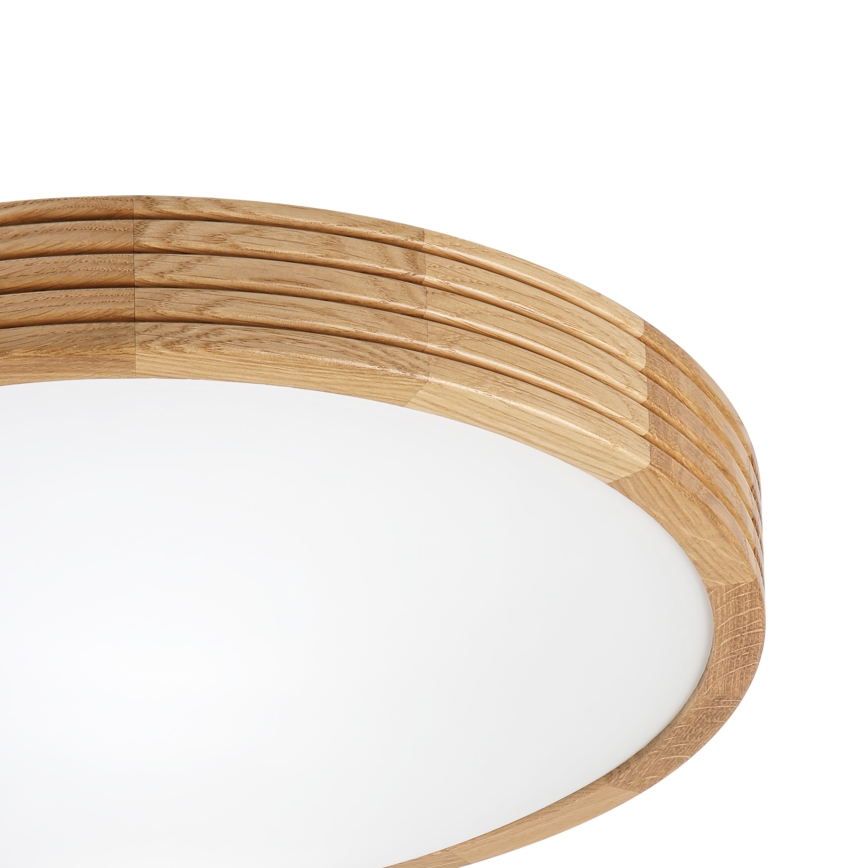 Brilagi - LED-plafondlamp CARVALHO MODERN SLIM 2xE27/60W/230V Ø 37,5 cm eiken
