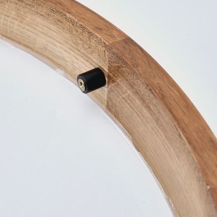 Brilagi - LED plafondlamp CARVALHO SLIM 1xE27/15W/230V eik/kers Ø 27 cm