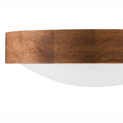 Brilagi - LED plafondlamp CARVALHO SLIM 1xE27/15W/230V eik/kers Ø 27 cm
