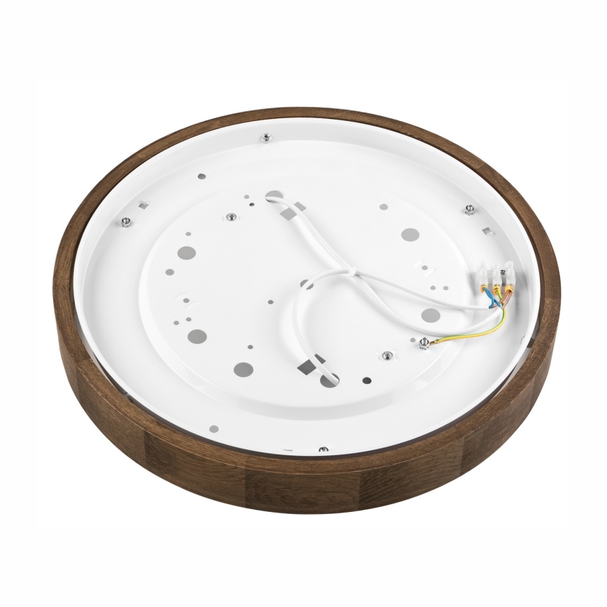 Brilagi - LED plafondlamp CARVALHO SLIM 2xE27/15W/230V eiken/walnoot Ø 37 cm