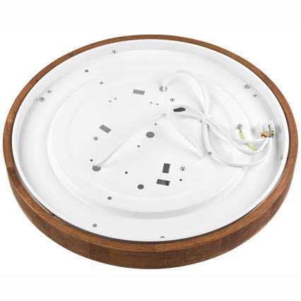 Brilagi - LED plafondlamp CARVALHO SLIM 3xE27/15W/230V eik/kers Ø 47 cm