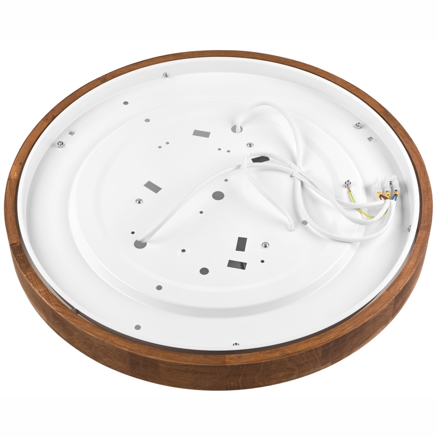 Brilagi - LED plafondlamp CARVALHO SLIM 3xE27/15W/230V eik/kers Ø 47 cm