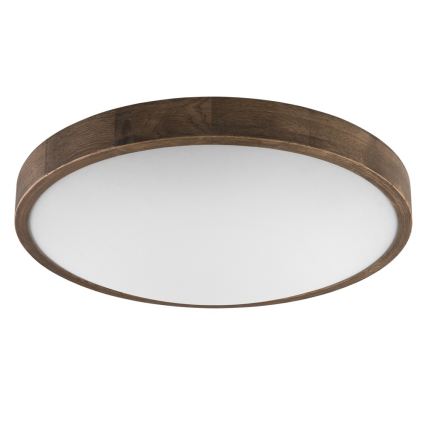 Brilagi - LED plafondlamp CARVALHO SLIM 3xE27/15W/230V eiken/walnoot Ø 47 cm