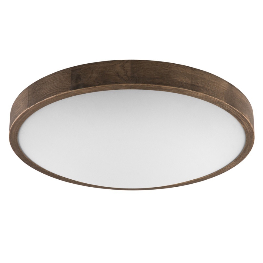 Brilagi - LED plafondlamp CARVALHO SLIM 3xE27/15W/230V eiken/walnoot Ø 47 cm