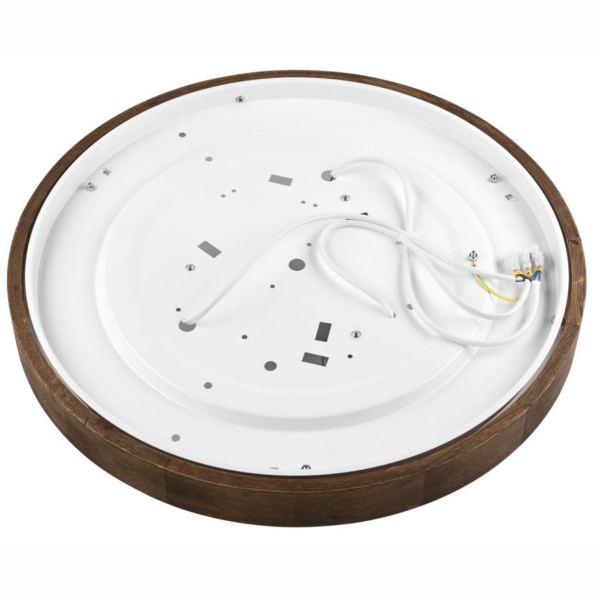 Brilagi - LED plafondlamp CARVALHO SLIM 3xE27/15W/230V eiken/walnoot Ø 47 cm