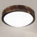 Brilagi - LED-plafondlamp CARVALHO SLIM SMOKEY LED/20W/230V eiken Ø 27,5 cm