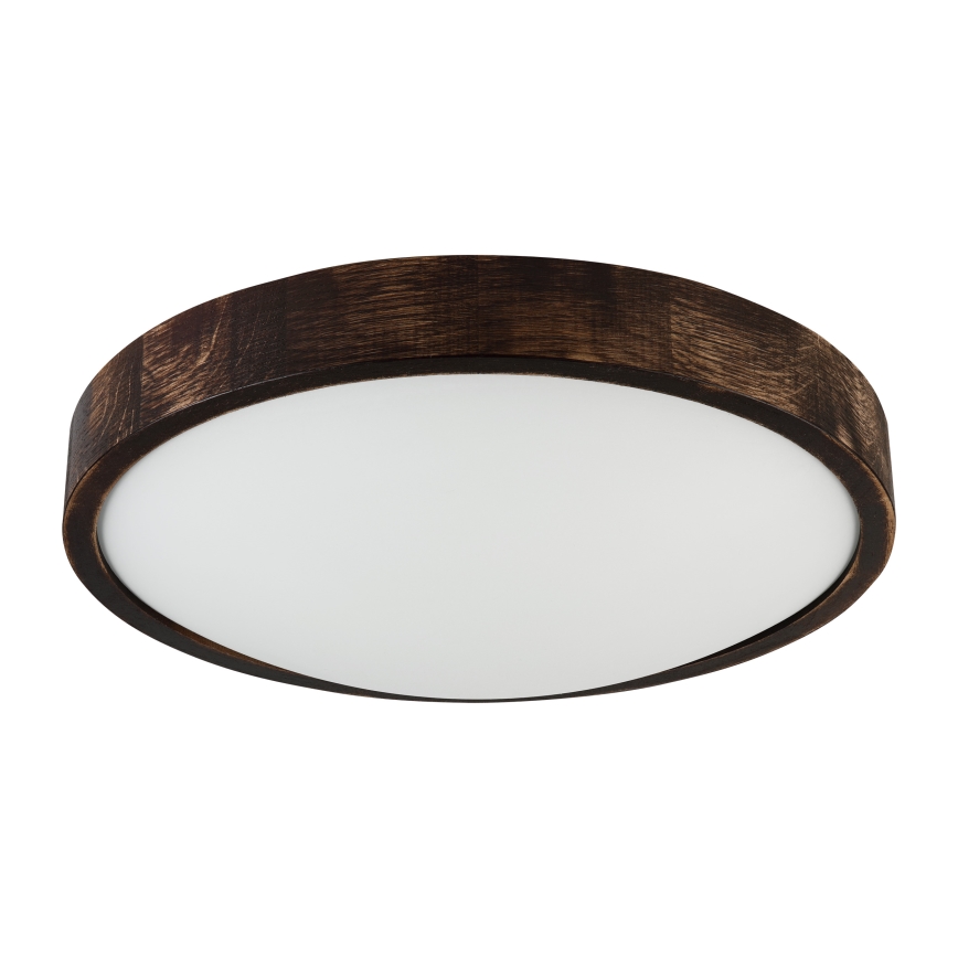 Brilagi - LED plafondlamp CARVALHO SLIM SMOKEY LED/36W/230V eiken Ø 37,5 cm