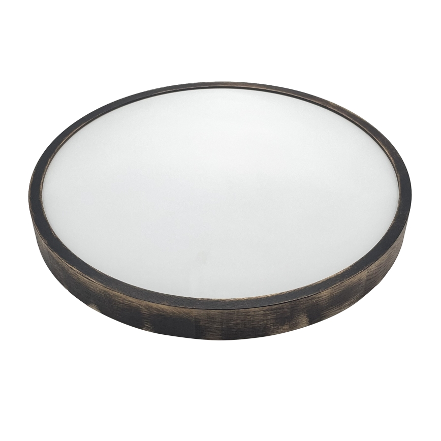 Brilagi - LED plafondlamp CARVALHO SLIM SMOKEY LED/36W/230V eiken Ø 47,5 cm