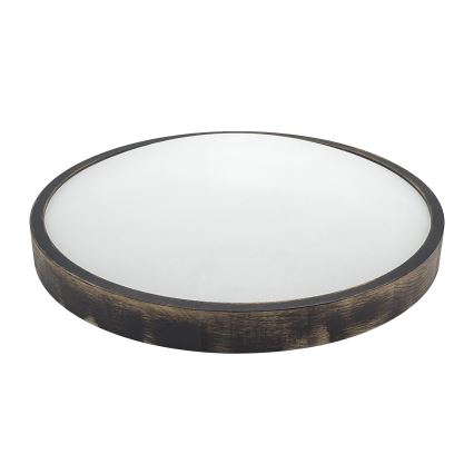 Brilagi - LED plafondlamp CARVALHO SLIM SMOKEY LED/36W/230V eiken Ø 47,5 cm