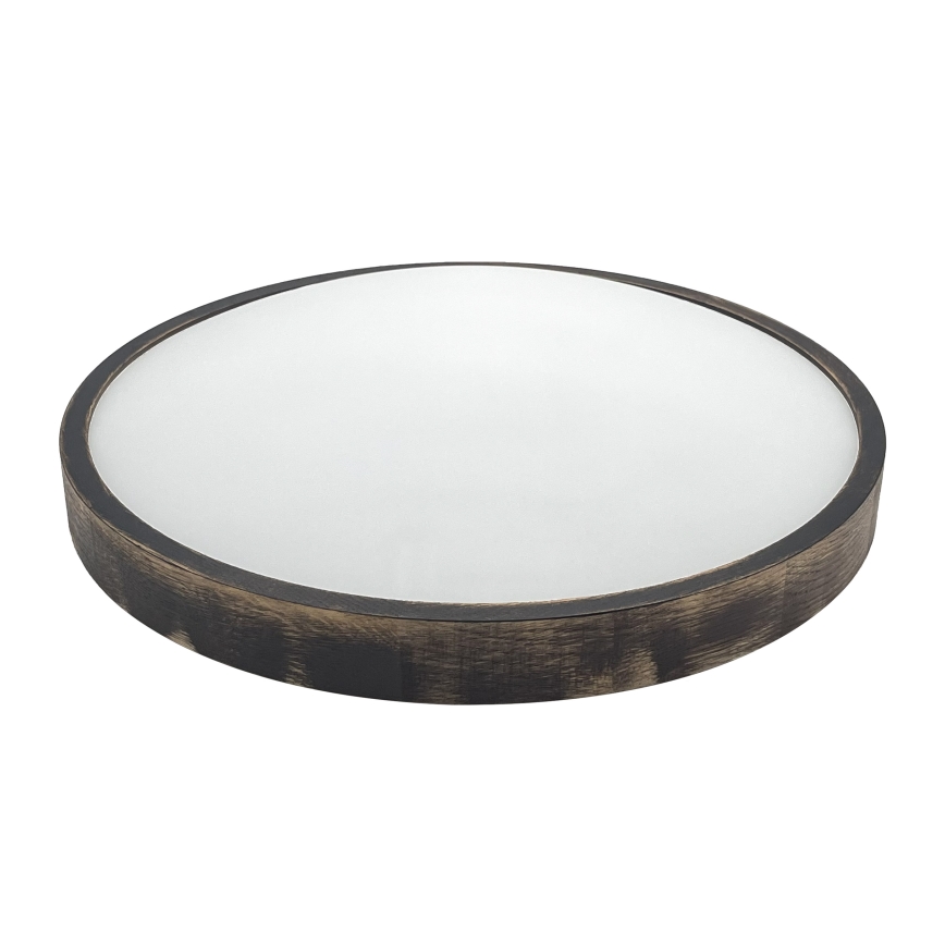 Brilagi - LED plafondlamp CARVALHO SLIM SMOKEY LED/36W/230V eiken Ø 47,5 cm