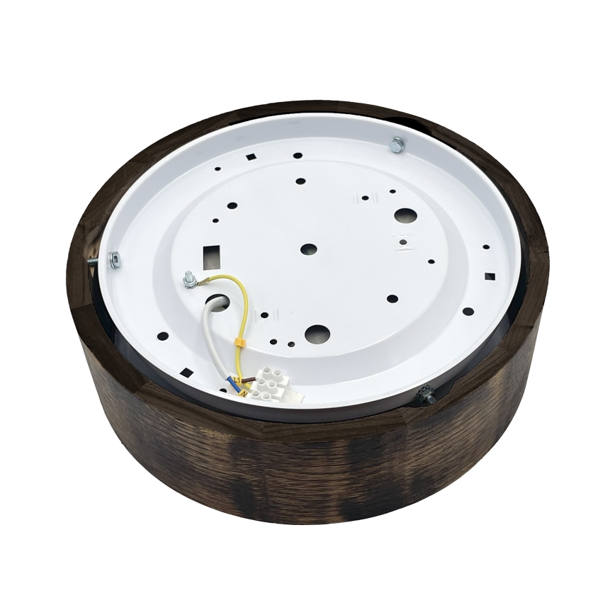 Brilagi - LED plafondlamp CARVALHO SMOKEY LED/20W/230V eiken Ø 27,5 cm