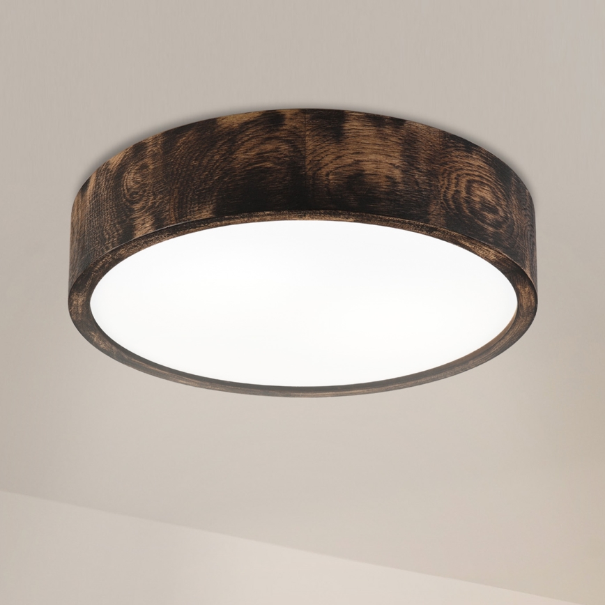 Brilagi - LED plafondlamp CARVALHO SMOKEY LED/36W/230V eiken Ø 37,5 cm