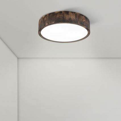 Brilagi - LED plafondlamp CARVALHO SMOKEY LED/36W/230V eiken Ø 37,5 cm