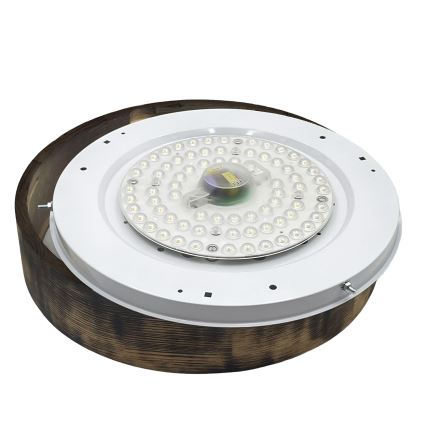 Brilagi - LED plafondlamp CARVALHO SMOKEY LED/36W/230V eiken Ø 37,5 cm