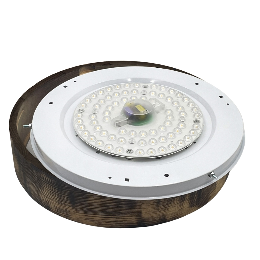 Brilagi - LED plafondlamp CARVALHO SMOKEY LED/36W/230V eiken Ø 37,5 cm