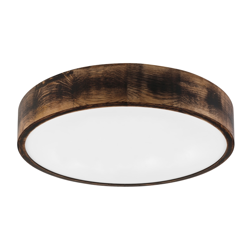 Brilagi - LED-plafondlamp CARVALHO SMOKEY LED/36W/230V eiken Ø 47,5 cm