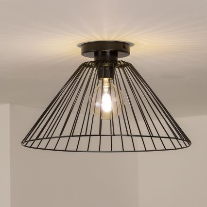 Brilagi - LED plafondlamp CERIA WIRE 1xE27/40W/230V Ø 45 cm zwart
