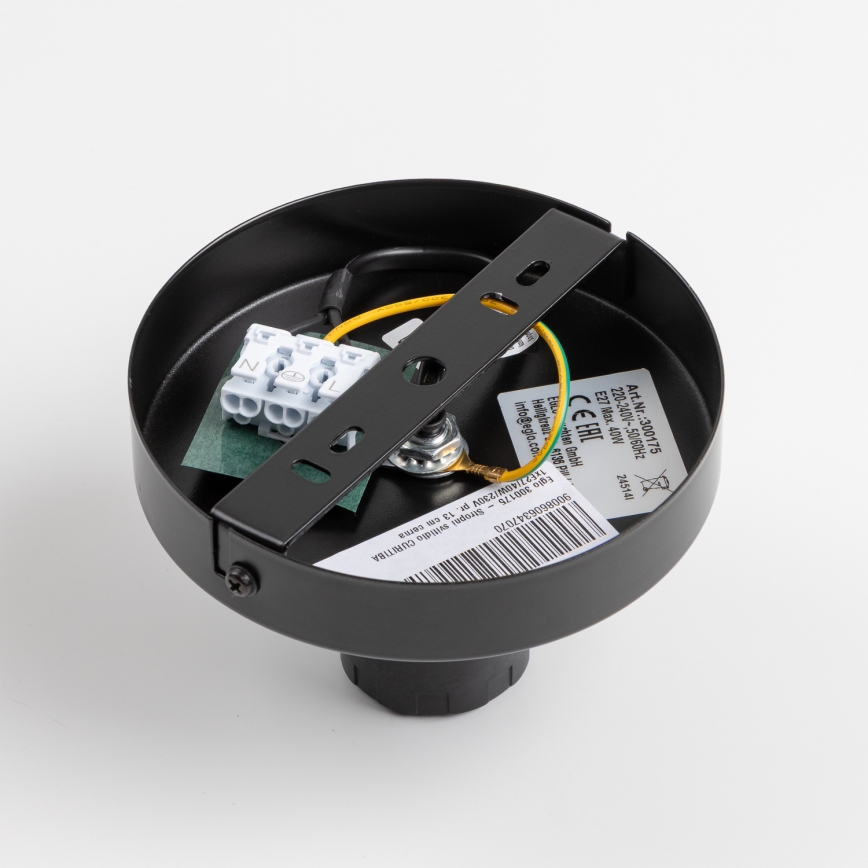 Brilagi - LED plafondlamp CERIA WIRE 1xE27/40W/230V Ø 45 cm zwart