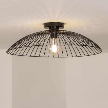 Brilagi - LED plafondlamp CERIA WIRE 1xE27/40W/230V Ø 60 cm zwart