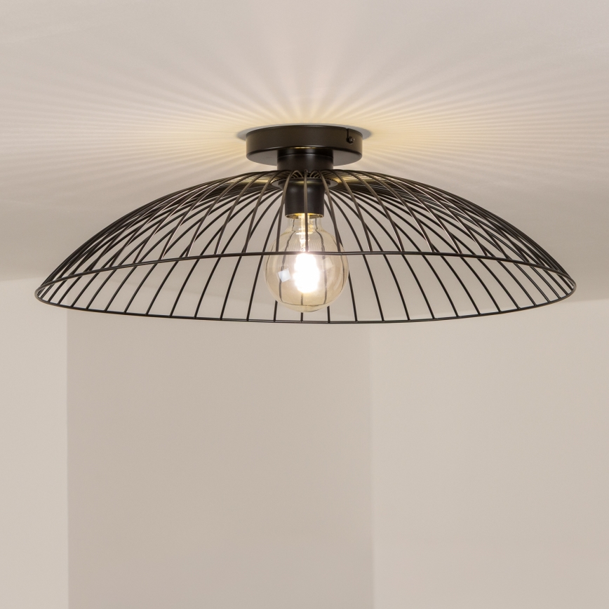 Brilagi - LED plafondlamp CERIA WIRE 1xE27/40W/230V Ø 60 cm zwart