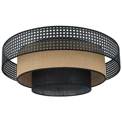 Brilagi - LED Plafondlamp DAKOTA LUNETA LED/12W/230V diameter 60 cm 3000K/4000K/6400K zwart/beige