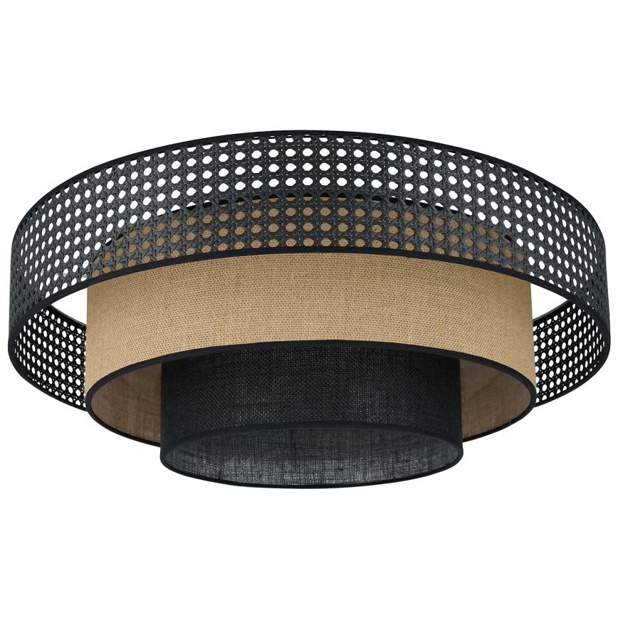 Brilagi - LED Plafondlamp DAKOTA LUNETA LED/12W/230V diameter 60 cm 3000K/4000K/6400K zwart/beige