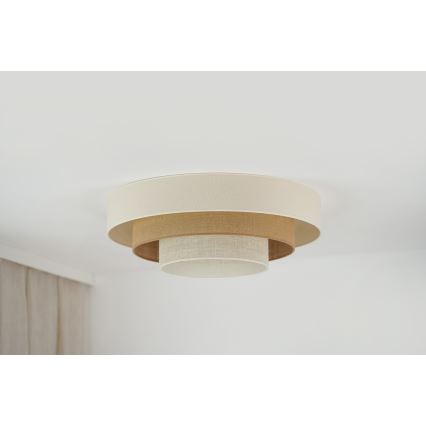 Brilagi - LED Plafondlamp DENVER LUNETA LED/12W/230V diameter 60 cm 3000K/4000K/6400K beige/crème