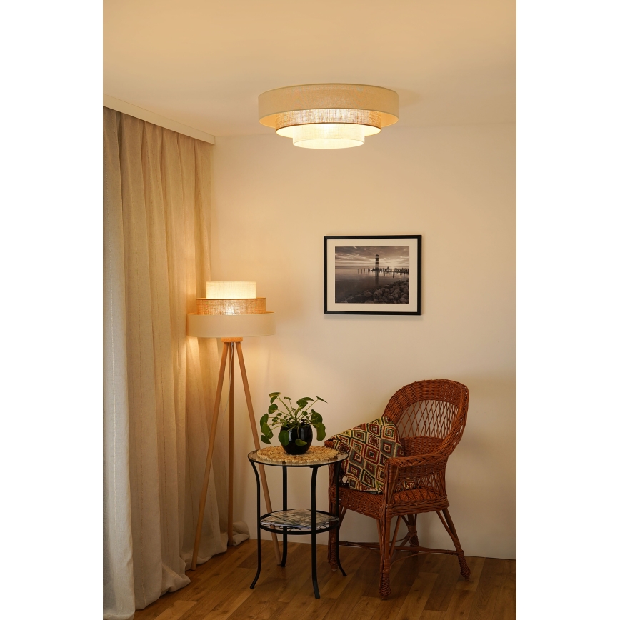 Brilagi - LED Plafondlamp DENVER LUNETA LED/12W/230V diameter 60 cm 3000K/4000K/6400K beige/crème