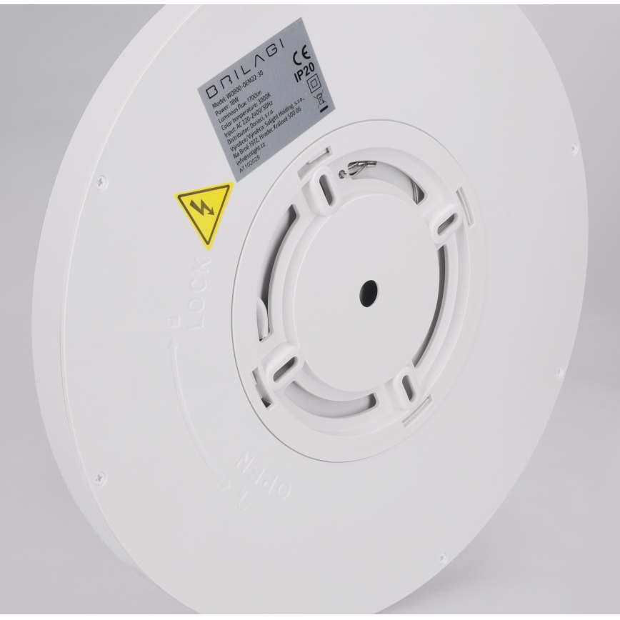 Brilagi - LED plafondlamp ESTELA LED/18W/230V Ø 30 cm wit