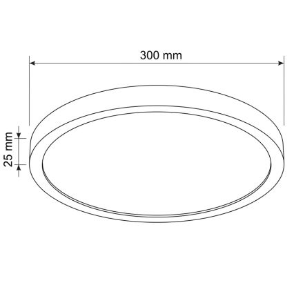 Brilagi - LED plafondlamp ESTELA LED/18W/230V Ø 30 cm wit