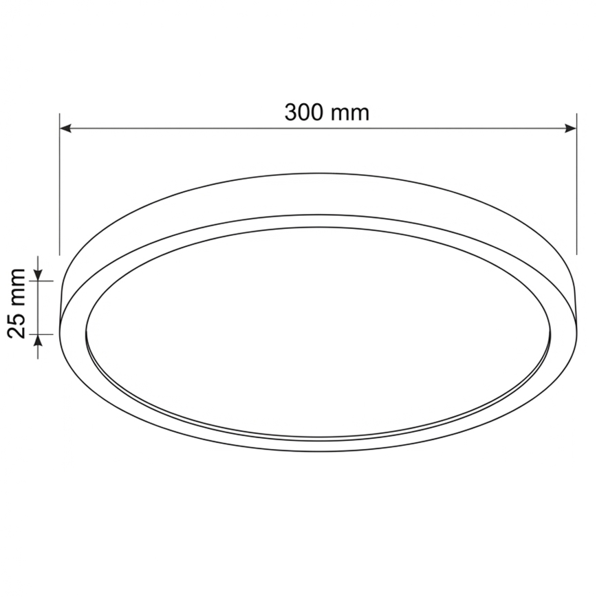 Brilagi - LED plafondlamp ESTELA LED/18W/230V Ø 30 cm wit