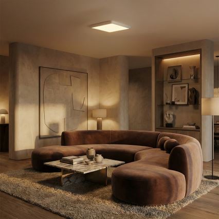 Brilagi - LED plafondlamp ESTELA SQUARE LED/24W/230V 31x31 cm wit