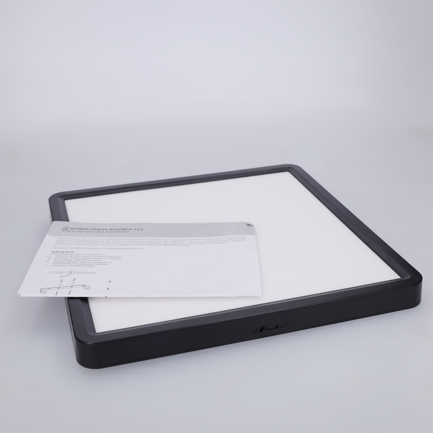 Brilagi - LED-plafondlamp ESTELA SQUARE LED/24W/230V 31x31 cm zwart